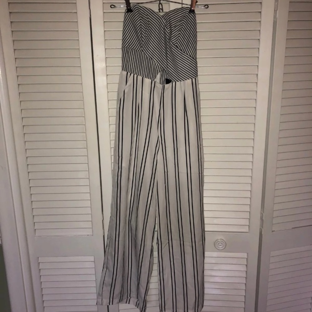 Fashion Nova Contrast Striped Jumpsuit